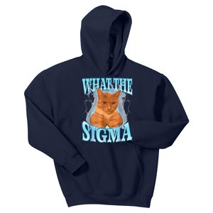 Erm What The Sigma Meme Cat Ironic Brainrot Funny Cat Kids Hoodie