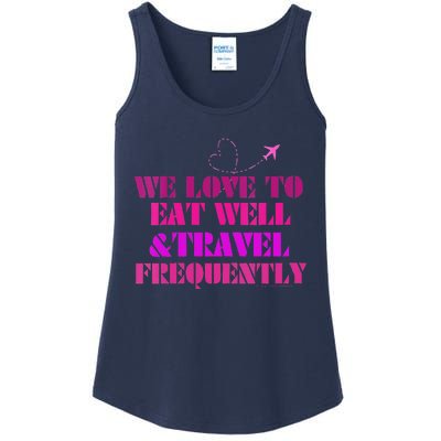 Eat Well Travel Frequently Ladies Essential Tank