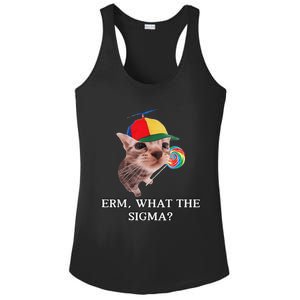 Erm What The Sigma Cat Candy Ladies PosiCharge Competitor Racerback Tank