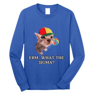 Erm What The Sigma Cat Candy Long Sleeve Shirt