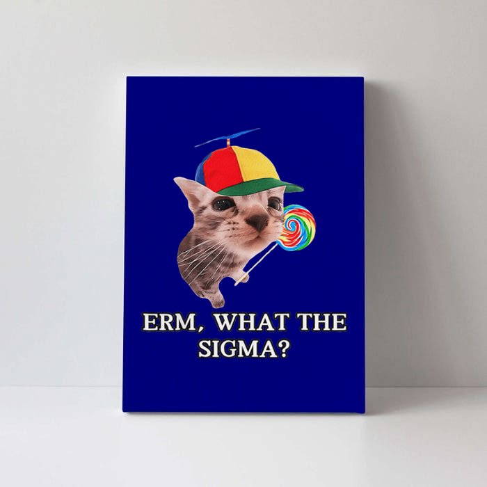 Erm What The Sigma Cat Candy Canvas