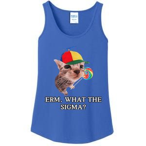 Erm What The Sigma Cat Candy Ladies Essential Tank