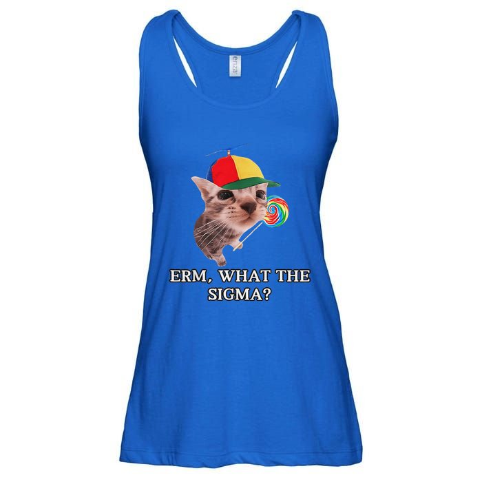 Erm What The Sigma Cat Candy Ladies Essential Flowy Tank