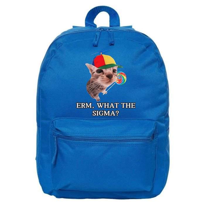 Erm What The Sigma Cat Candy 16 in Basic Backpack