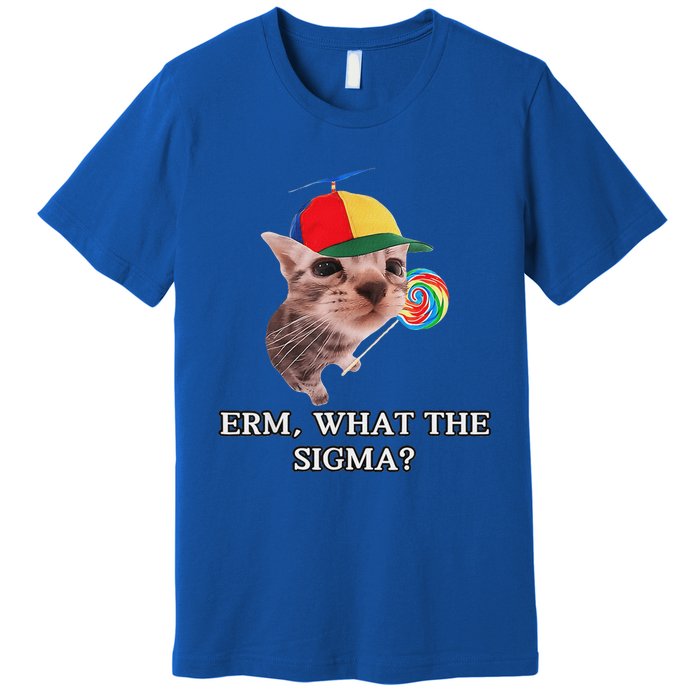 Erm What The Sigma Cat Candy Premium T-Shirt