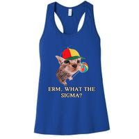 Erm What The Sigma Cat Candy Women's Racerback Tank