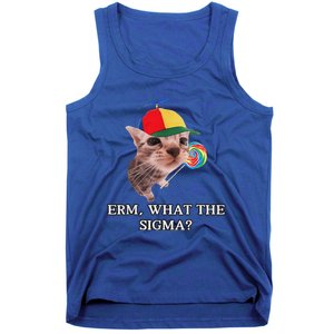 Erm What The Sigma Cat Candy Tank Top