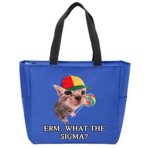 Erm What The Sigma Cat Candy Zip Tote Bag