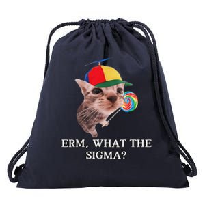 Erm What The Sigma Cat Candy Drawstring Bag