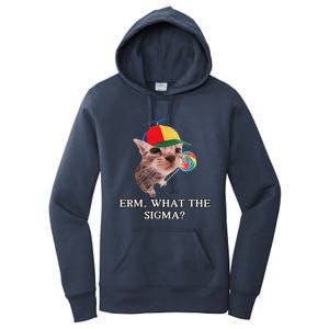 Erm What The Sigma Cat Candy Women's Pullover Hoodie