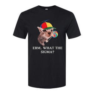 Erm What The Sigma Cat Candy Softstyle CVC T-Shirt