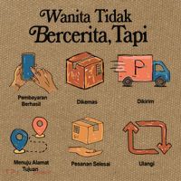Eros Wanita Tidak Bercerita Tapi Cotton Canvas Backpack