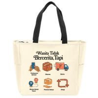 Eros Wanita Tidak Bercerita Tapi Zip Tote Bag
