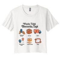 Eros Wanita Tidak Bercerita Tapi Women's Crop Top Tee