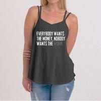 Everybody Wants The Money Nobody Wants The Work Women's Strappy Tank