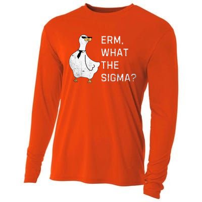 Erm What The Sigma Funny Meme Sigma Cooling Performance Long Sleeve Crew