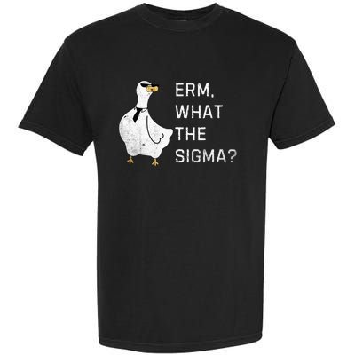 Erm What The Sigma Funny Meme Sigma Garment-Dyed Heavyweight T-Shirt