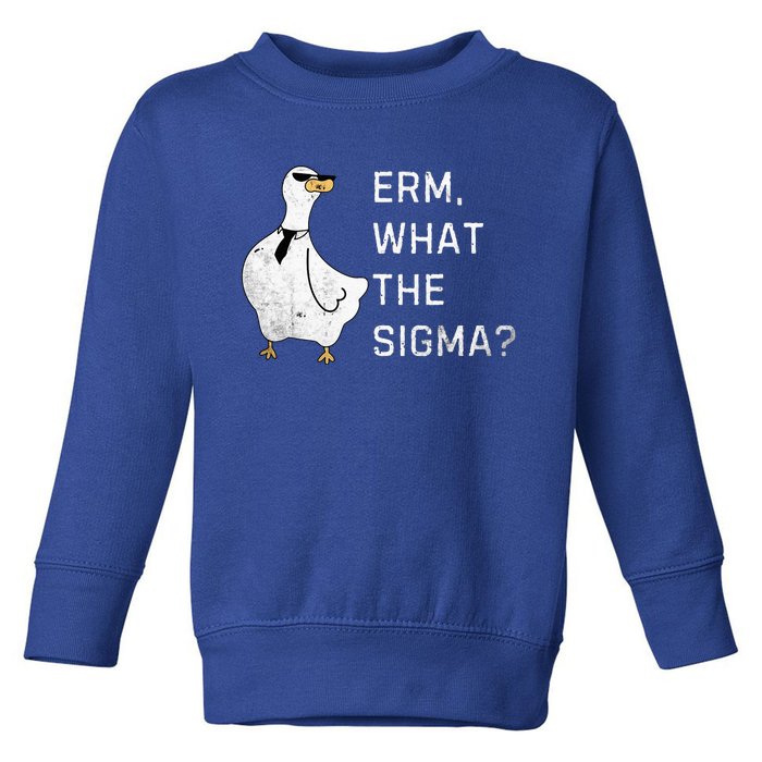 Erm What The Sigma Funny Meme Sigma Toddler Sweatshirt