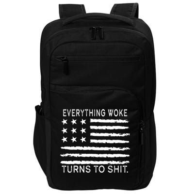 Everything Woke Turns To Shit American Flag Impact Tech Backpack