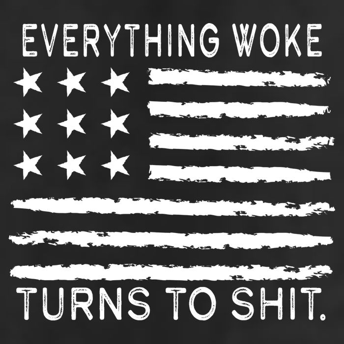 Everything Woke Turns To Shit American Flag Golf Towel