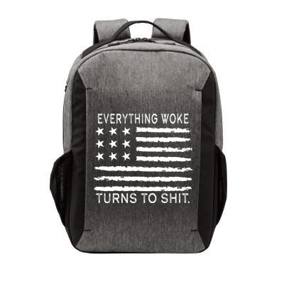 Everything Woke Turns To Shit American Flag Vector Backpack