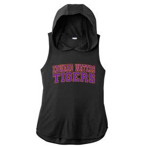 Edward Waters University Tigers Arch01 Ladies PosiCharge Tri-Blend Wicking Draft Hoodie Tank