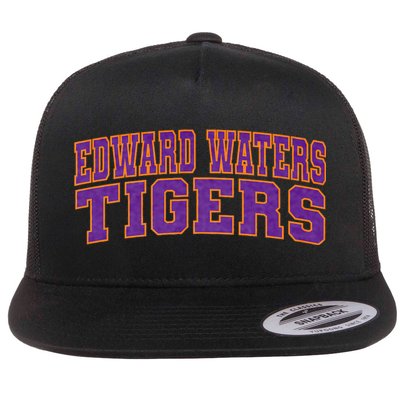 Edward Waters University Tigers Arch01 Flat Bill Trucker Hat