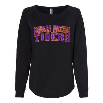 Edward Waters University Tigers Arch01 Womens California Wash Sweatshirt