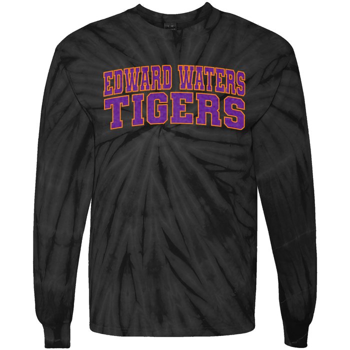 Edward Waters University Tigers Arch01 Tie-Dye Long Sleeve Shirt