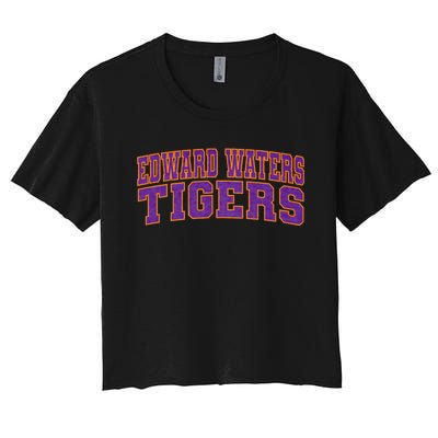 Edward Waters University Tigers Arch01 Women's Crop Top Tee