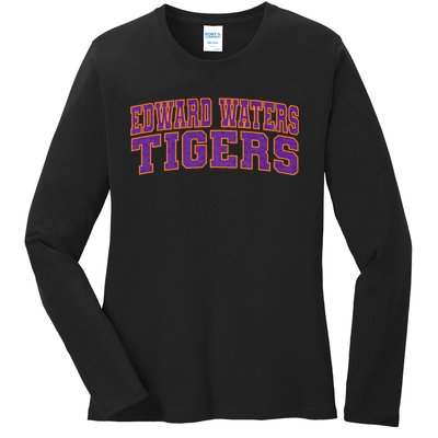 Edward Waters University Tigers Arch01 Ladies Long Sleeve Shirt