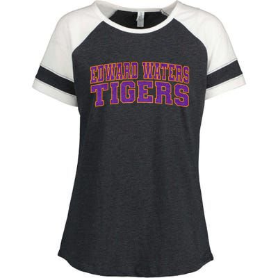 Edward Waters University Tigers Arch01 Enza Ladies Jersey Colorblock Tee