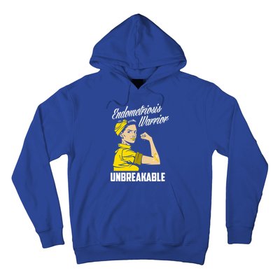 Endometriosis Warrior Unbreakable Endometriosis Awareness Great Gift Hoodie