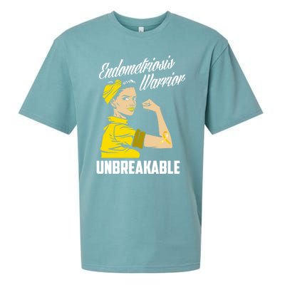 Endometriosis Warrior Unbreakable Endometriosis Awareness Great Gift Sueded Cloud Jersey T-Shirt