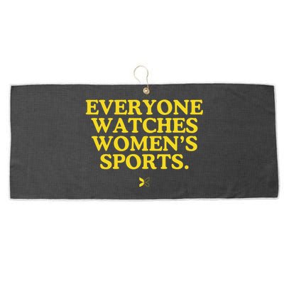 Everyone Watches Women’S Sports Large Microfiber Waffle Golf Towel