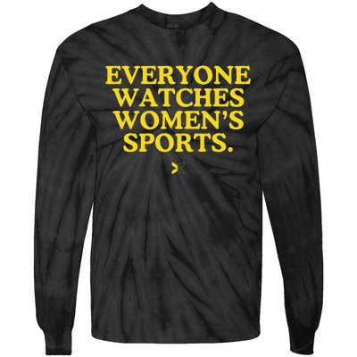 Everyone Watches Women’S Sports Tie-Dye Long Sleeve Shirt