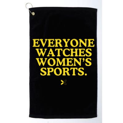 Everyone Watches Women’S Sports Platinum Collection Golf Towel