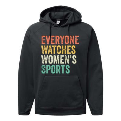 Everyone Watches Women Sports Performance Fleece Hoodie