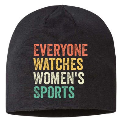 Everyone Watches Women Sports Sustainable Beanie