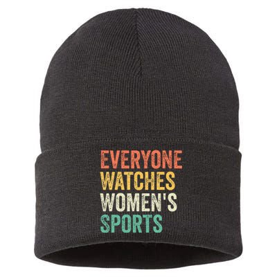 Everyone Watches Women Sports Sustainable Knit Beanie