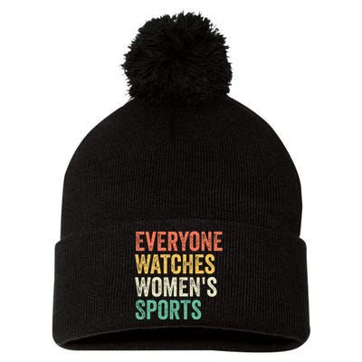 Everyone Watches Women Sports Pom Pom 12in Knit Beanie