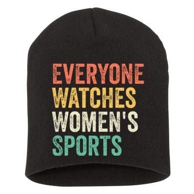 Everyone Watches Women Sports Short Acrylic Beanie