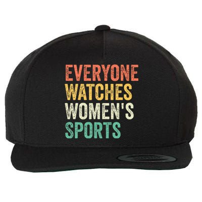 Everyone Watches Women Sports Wool Snapback Cap