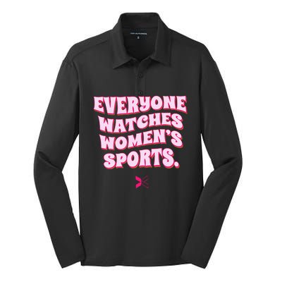 Everyone Watches Women Sports Silk Touch Performance Long Sleeve Polo