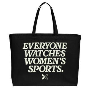 Everyone Watches Wo's Sports Zip Cotton Canvas Jumbo Tote