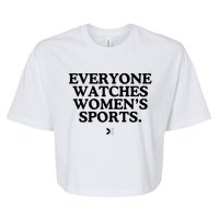 Everyone Watches Women’S Sports Bella+Canvas Jersey Crop Tee