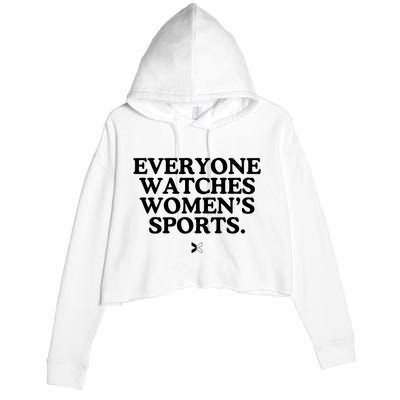 Everyone Watches Women’S Sports Crop Fleece Hoodie