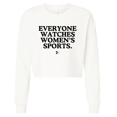 Everyone Watches Women’S Sports Cropped Pullover Crew