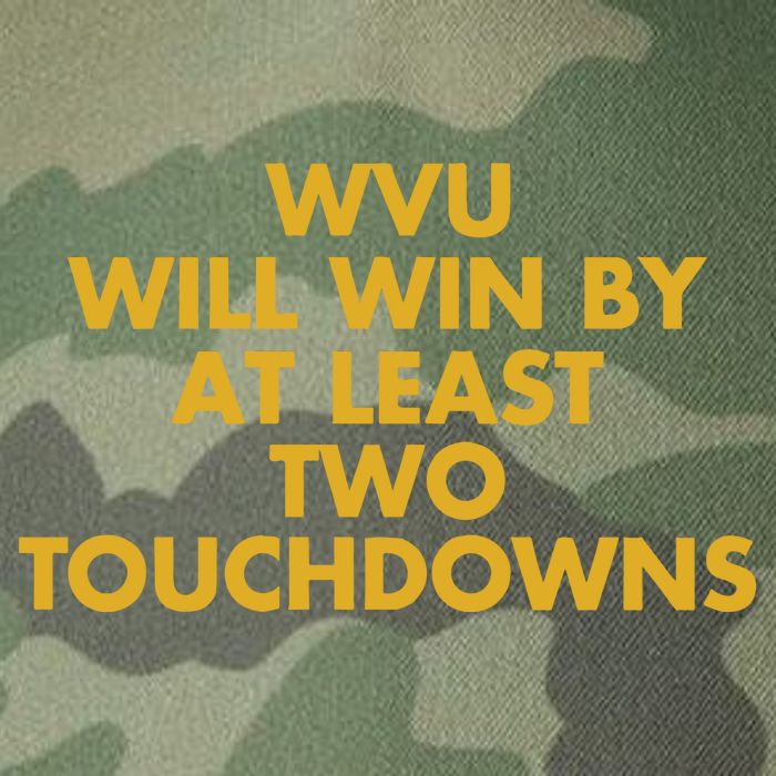 Eerrational Wvu Will Win By At Least Two Touchdowns Legacy Tie Dye Trucker Hat