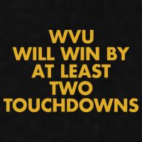 Eerrational Wvu Will Win By At Least Two Touchdowns Ladies PosiCharge Tri-Blend Wicking Tank